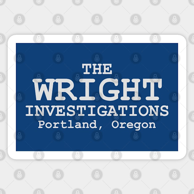 Todd Wright Investigations So help Me Sticker by MagnaVoxel